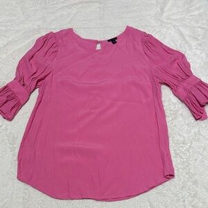 Ann Taylor | size medium | pink blouse